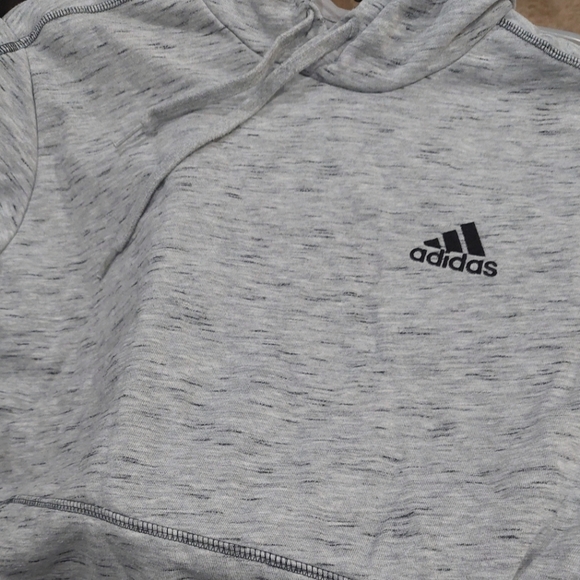 ADIDAS Space Dyed Gray Hoodie - Picture 3 of 9